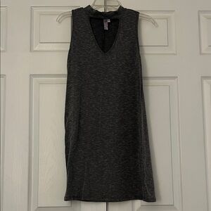 Sleeveless Charcoal Gray Women's Dress